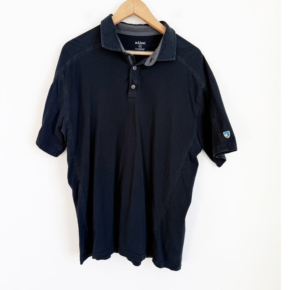 Kuhl Men's Short Sleeve Polo Vintage Blue XL